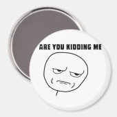 冗談じゃねえか怒り顔ミーム マグネット (正面/裏面)