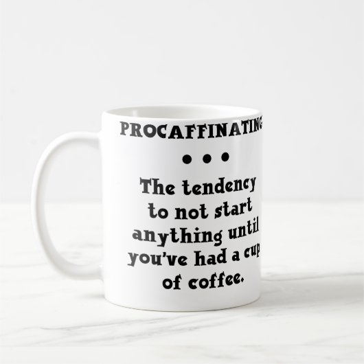 冗談だって? コーヒーマグカップ コーヒーマグカップ (左)