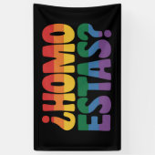 冗談だよね面白いスペイン語メキシコゲイ・アライ LGBTQ 横断幕 (縦)