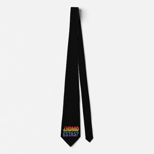 冗談だよね面白いスペイン語メキシコゲイ・アライLGBTQ ネクタイ (正面)