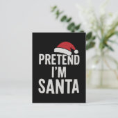 冗談だよ、サンタさん - 面白いクリスマスのユーモア ポストカード (スタンド正面)