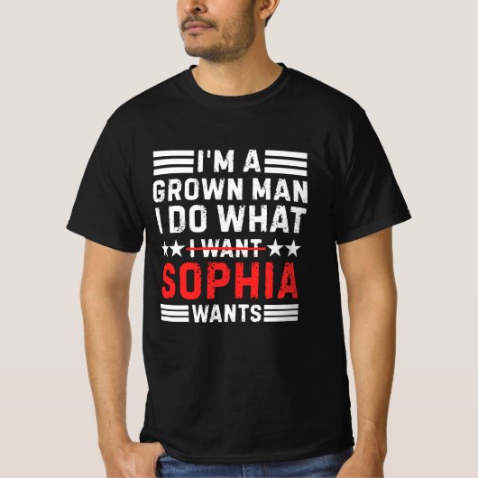 冗談だよ、ソフィアが欲しいと言うから夫ギフトTシャツ Tシャツ (正面)