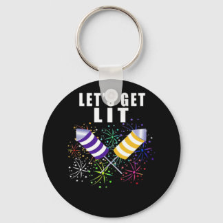 冗談だよ、Let's Get Lit - 独立宣言パンクラシック キーホルダー