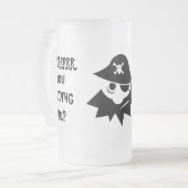 冗談だろ?すり付きマグカップ フロストグラスビールジョッキ (正面左)