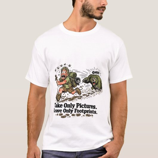 冗談だろ、写真だけ撮ってろよ ハイカー Tシャツ (正面)