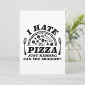 冗談だ、ピザが嫌いだなんて、想像できる？ サンキューカード (スタンド正面)