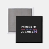 冗談でしょ Jd Vance 楽しいハロウィンの仮装 怠け者 マグネット (正面/裏面)