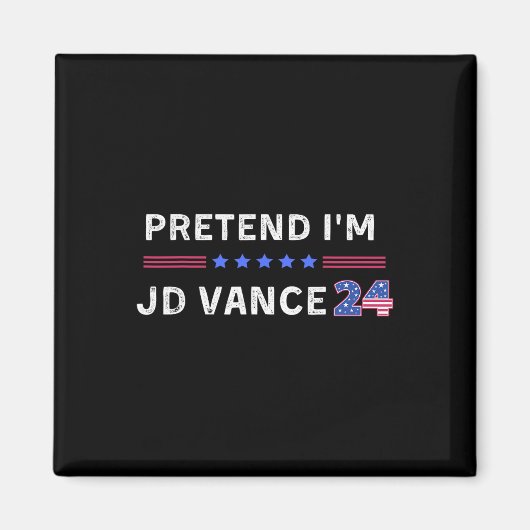 冗談でしょ Jd Vance 楽しいハロウィンの仮装 怠け者 マグネット (正面)