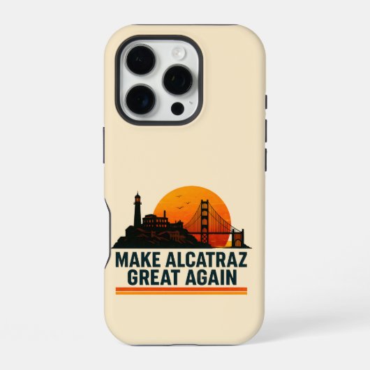 冗談でアルカトラズを再び偉大に iPhoneケース (裏面)