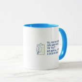 冗談で上司にすべてを報告 Funny Coffee マグカップ (正面右)