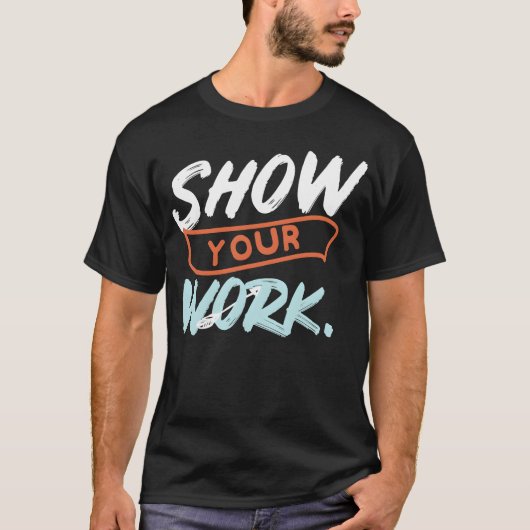 冗談で数学教師のデザインアイデアの友達に見せる Tシャツ (正面)