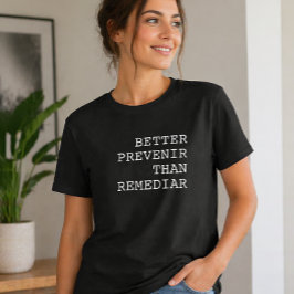 冗談で「予防するに越したことはない」 ポルトガル語の面白いことわざ Tシャツ