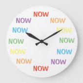 冗談の時計今の時間は冗談の時計 ラージ壁時計 (正面)