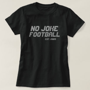 冗談の無いサッカーのスローバック Tシャツ