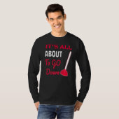 冗談の配管工の思い切りおもしろいを言おうとしてる Tシャツ (正面フル)