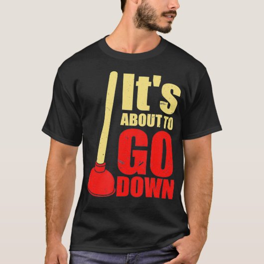 冗談の配管工を倒そうとしていおもしろいる Tシャツ (正面)