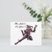 冗談は悪いジェスター精神とスタッフだ ポストカード (スタンド正面)