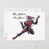 冗談は悪いジェスター精神とスタッフだ ポストカード (正面/裏面)