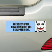 冗談は、引き出します実質の大統領を終わりました バンパーステッカー (車上)