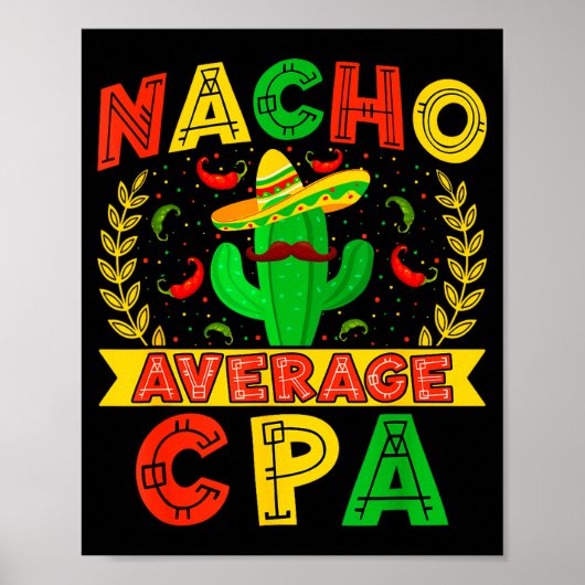 冗談ばかりのナチョ平均Cpa シンコデマヨ メキシコお祭り ポスター (正面)