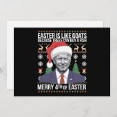 (冗談めかして)イースターおめでとう バイデンより クリスマスも楽しくなくて嫌な感じ シーズンカード (正面/裏面)