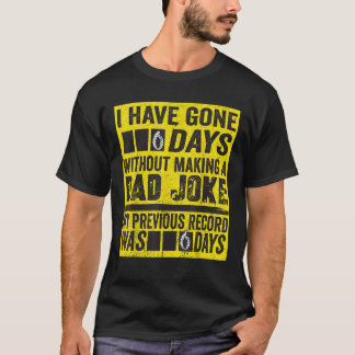 冗談も言わずに日を無くしてパパした Tシャツ