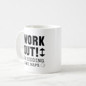 冗談も言わずに昼寝 コーヒーマグカップ (正面左)