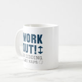 冗談も言わずに昼寝 コーヒーマグカップ (正面左)
