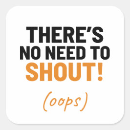 冗談を言う必要はおもしろい無い スクエアシール