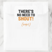 冗談を言う必要はおもしろい無い スクエアシール (バッグ)