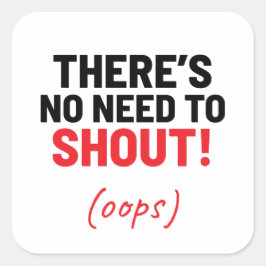 冗談を言う必要はおもしろい無い スクエアシール