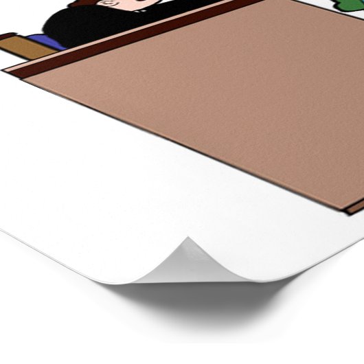 冗談を言う ポスター (角)