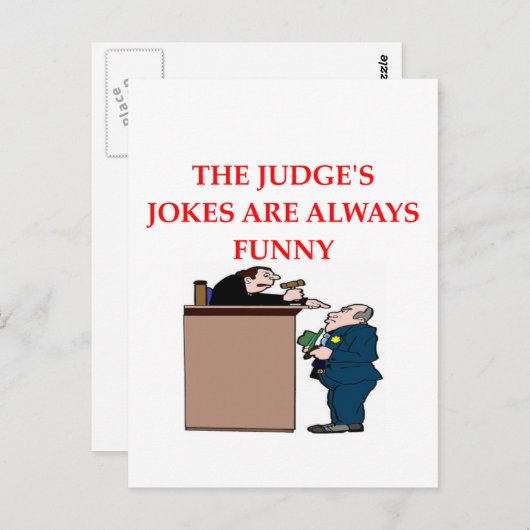 冗談を言う ポストカード (正面/裏面)