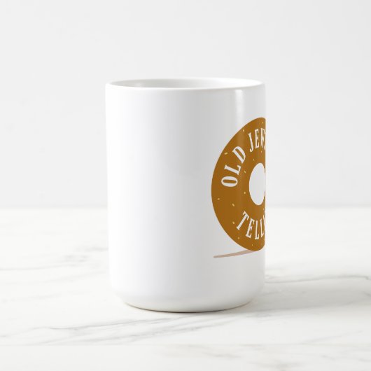 冗談を言っている古いユダヤ人: 新しいロゴのマグ! コーヒーマグカップ (中央)