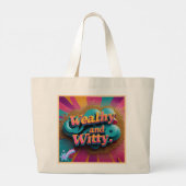 冗談エレガントと宝石 ラージトートバッグ (裏面)