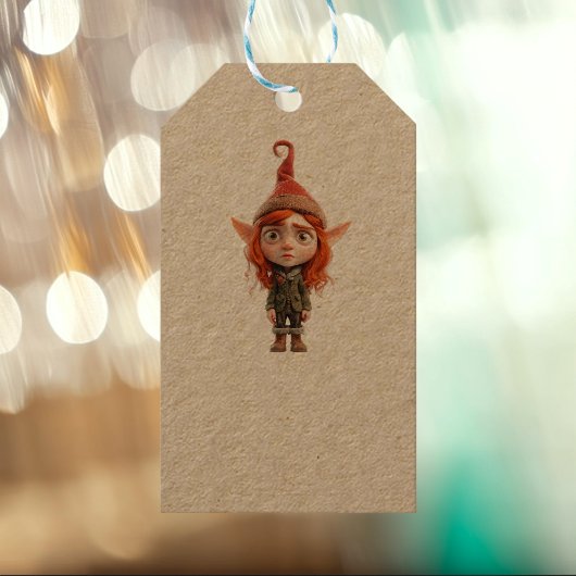 冗談メクリスマス10代の小妖精や小人クラフトギフトラベル ギフトタグ