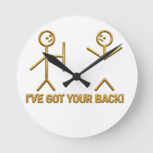 冗談好きなスティックフィギュア「I've Got Your Back!(お前の背中、持ってるよ!)」