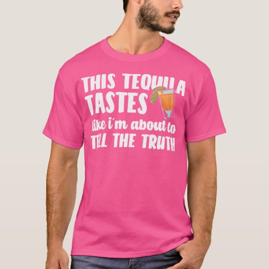 冗談好きな友達のための、塩とライムのタコスとテキーラ Tシャツ (正面)