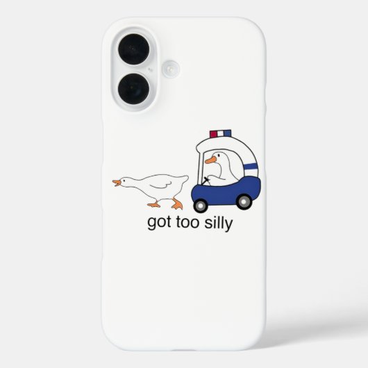 冗談抜群のガチョウ警察ユーモア Case-Mate iPhoneケース (裏面)