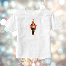 冗談10代のクリスマス小妖精や小人幼児のティー トドラーTシャツ