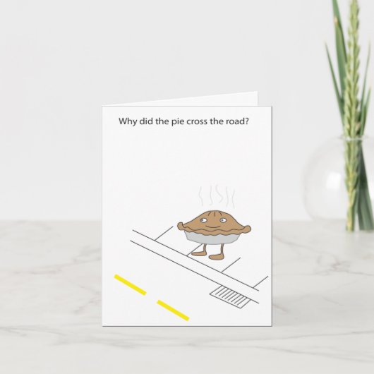 冗談: パイ カード (正面)