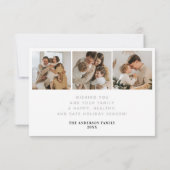 写おもしろい真のク実在リスマスカード サンキューカード (裏面)