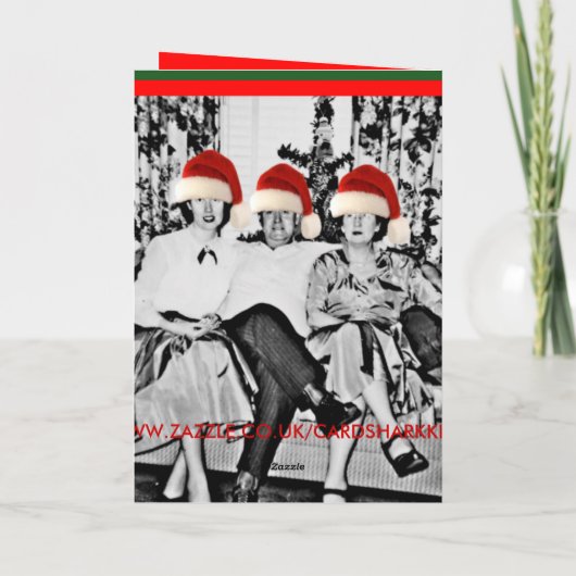 写おもしろい真クリスマス シーズンカード (裏面)