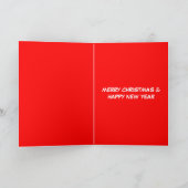 写おもしろい真クリスマス シーズンカード (内部)