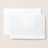 写お洒落真付き脚結婚本ありがとう 箔カード (裏面封筒付き)