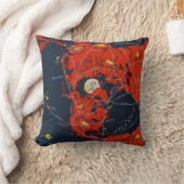 写し出された全体的な航空路の世界 クッション (ブランケット)