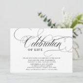 写エレガント真お祝い  招待状 (スタンド正面)