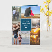 写エレガント真コラージュハッピーパザーデー カード (黄色い花)