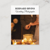 写エレガント真シンプル者ソーシャルメディアQRコード 名刺 (正面)