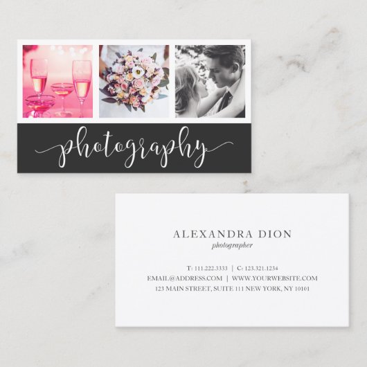 写エレガント真写真家 名刺 (正面/裏面)